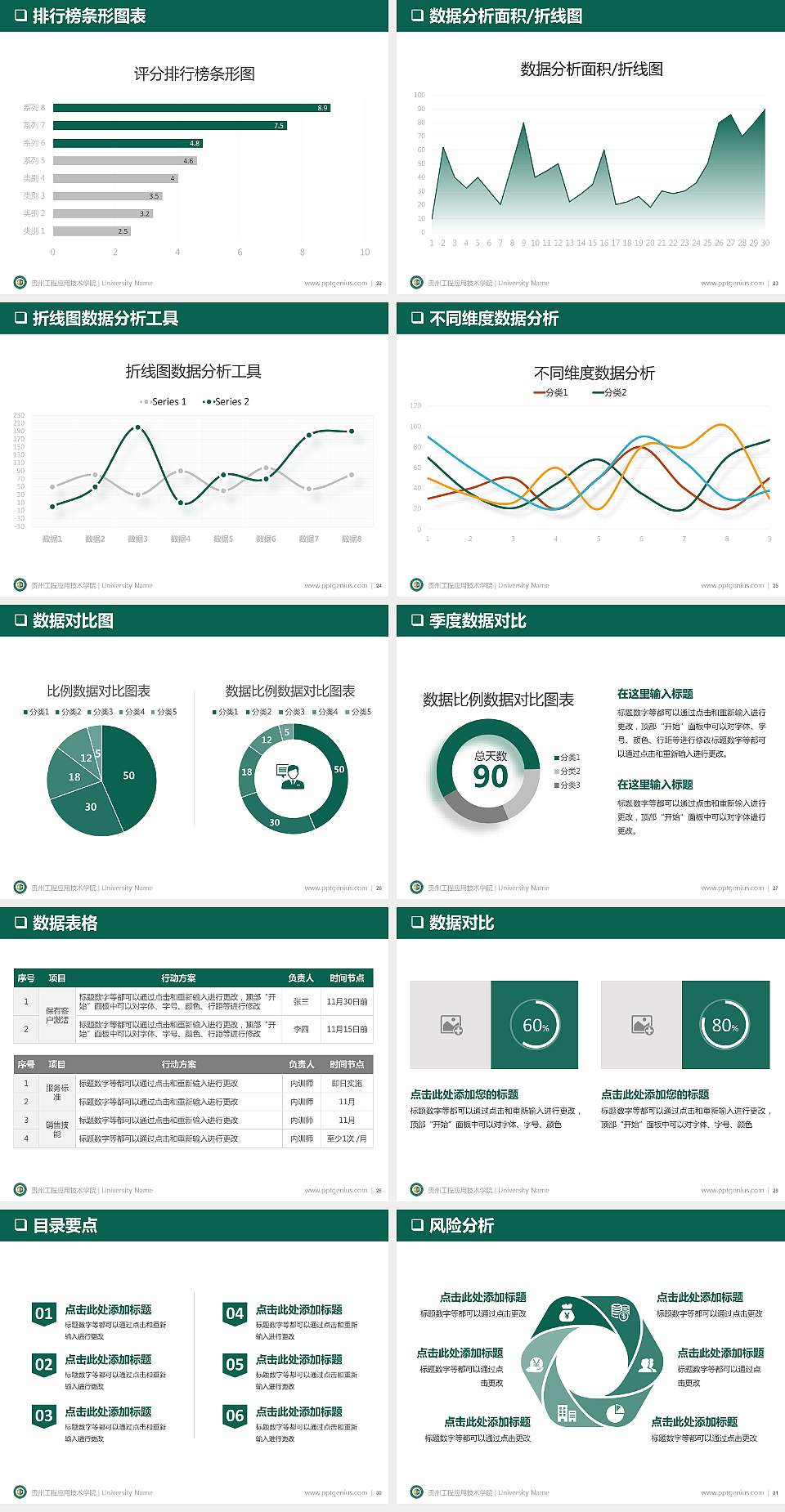 贵州工程应用技术学院PPT模板下载4:3格式幻灯片预览图4