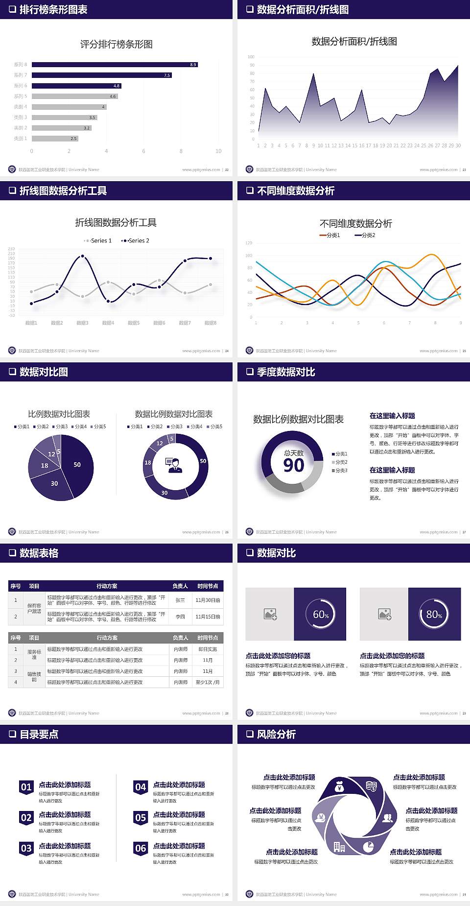 陕西国防工业职业技术学院PPT模板下载4:3格式幻灯片预览图4