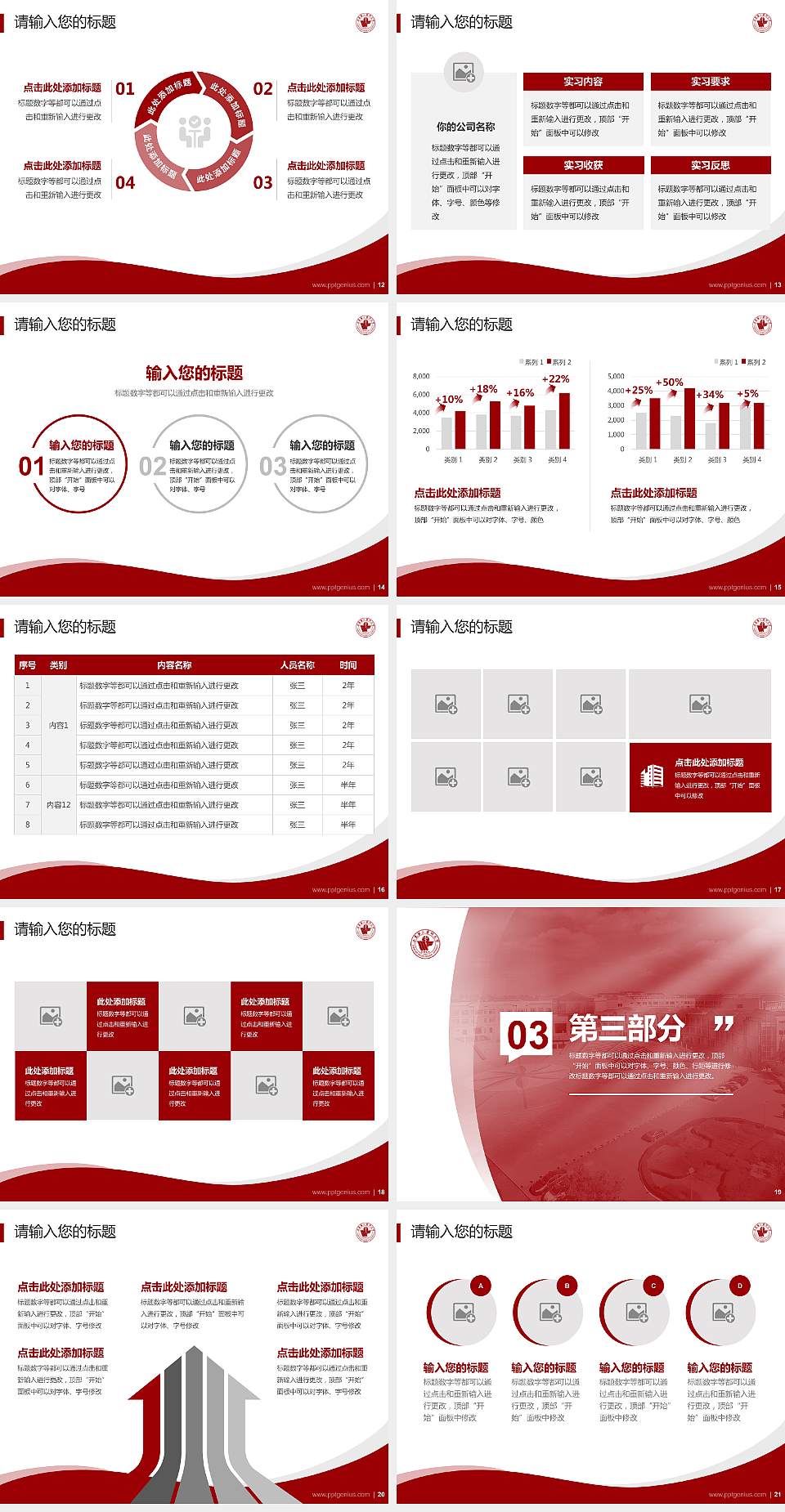 山东第二医科大学专题讲座/学术交流会PPT模板下载4:3格式幻灯片预览图3