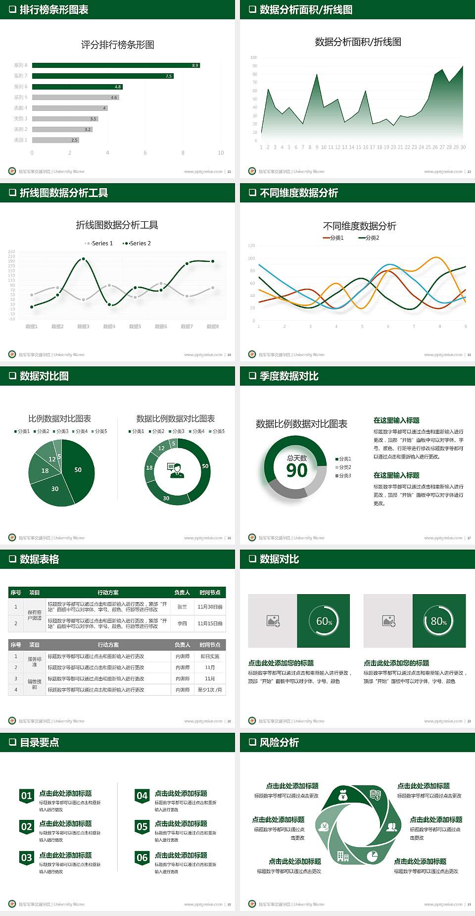 陆军军事交通学院PPT模板下载4:3格式幻灯片预览图4