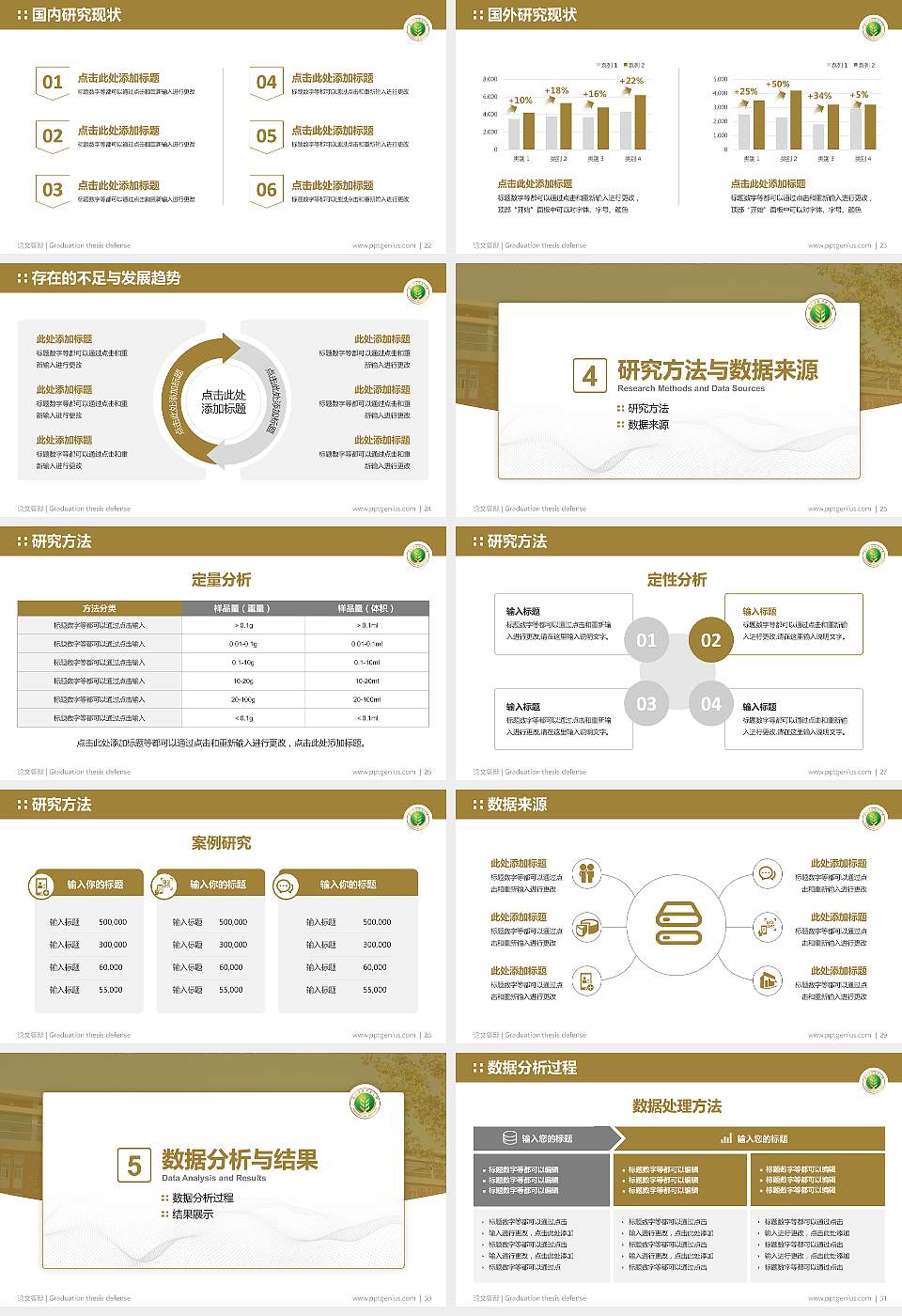 西北农林科技大学论文答辩标准PPT模板16:9格式幻灯片预览图4