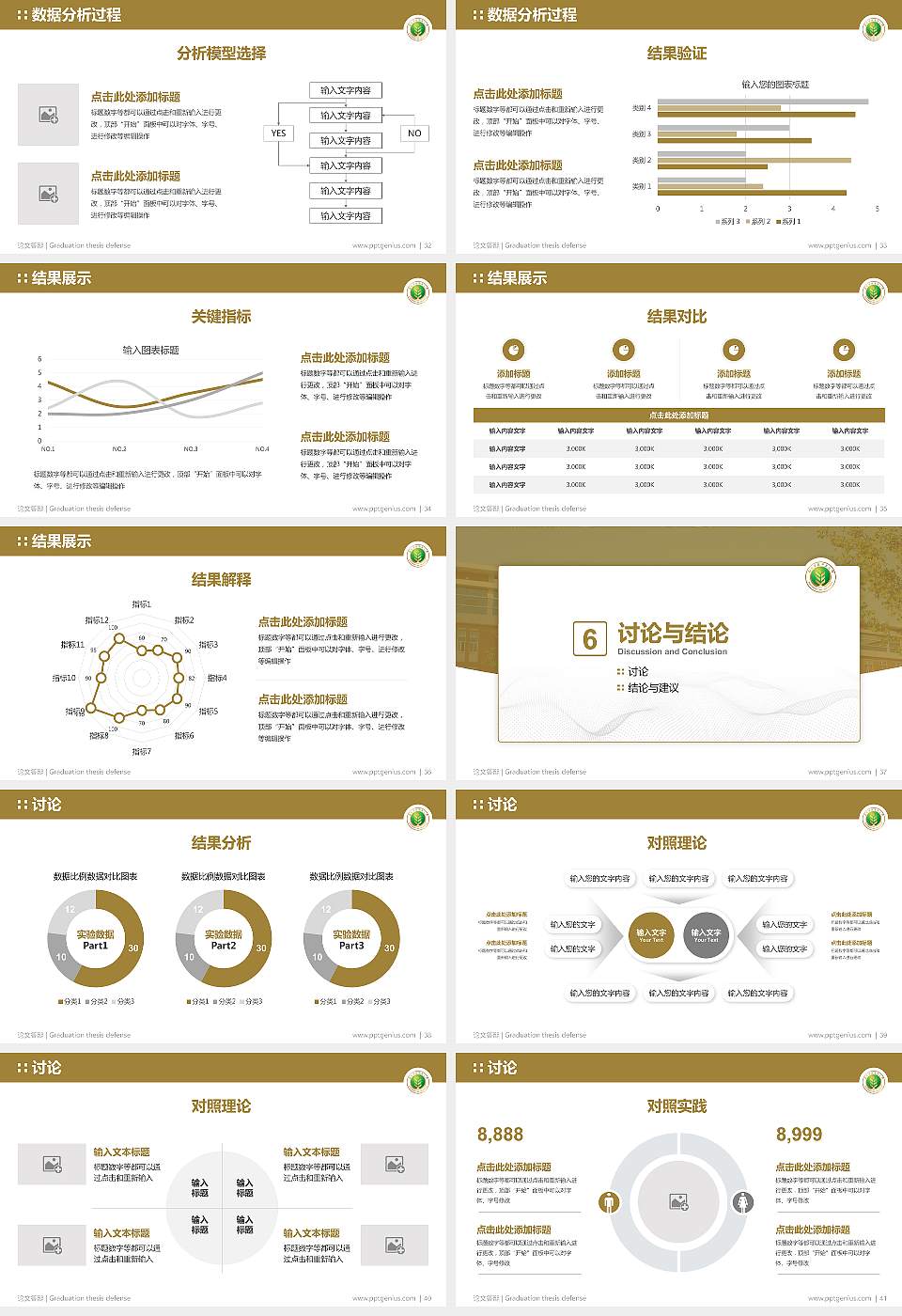西北农林科技大学论文答辩标准PPT模板16:9格式幻灯片预览图5