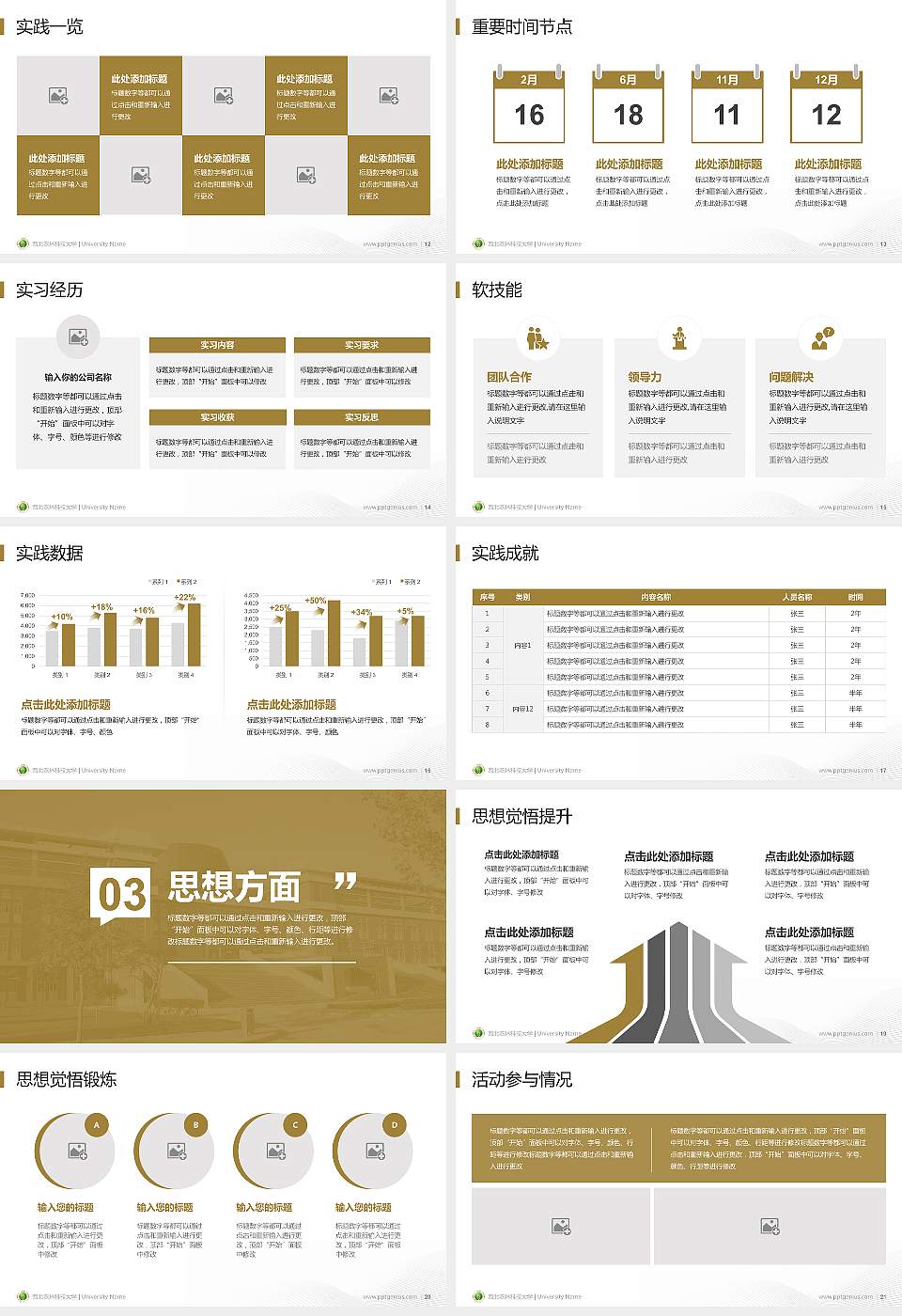 西北农林科技大学专用国家奖学金答辩PPT模板16:9格式幻灯片预览图3