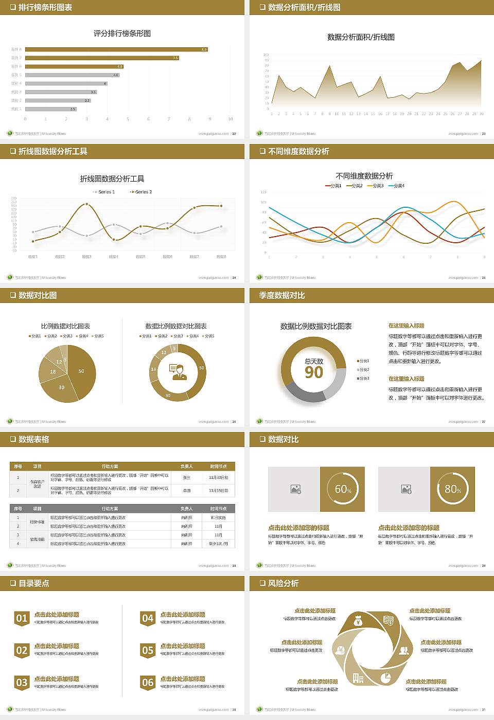 西北农林科技大学PPT模板下载16:9格式幻灯片预览图4