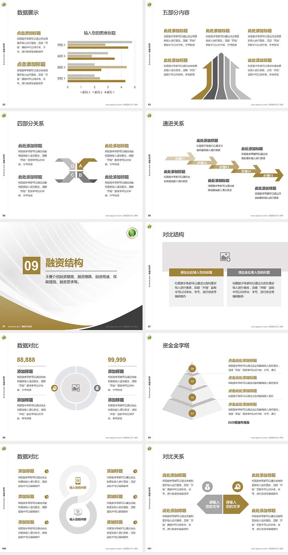 西北农林科技大学专用全国大学生互联网+创新创业大赛计划书/路演/网评PPT模板4:3格式幻灯片预览图11