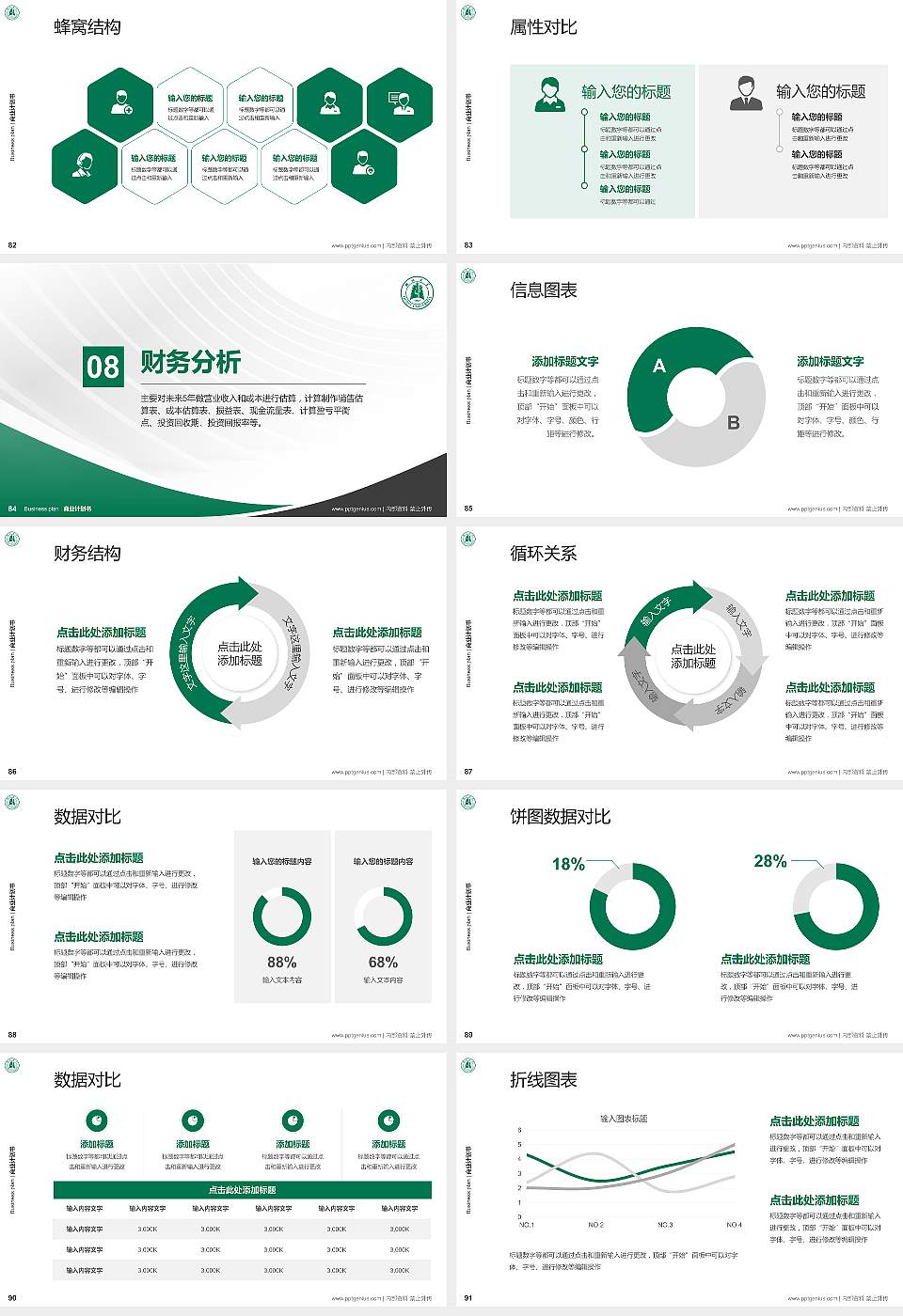 湖北大学专用全国大学生互联网+创新创业大赛计划书/路演/网评PPT模板16:9格式幻灯片预览图10