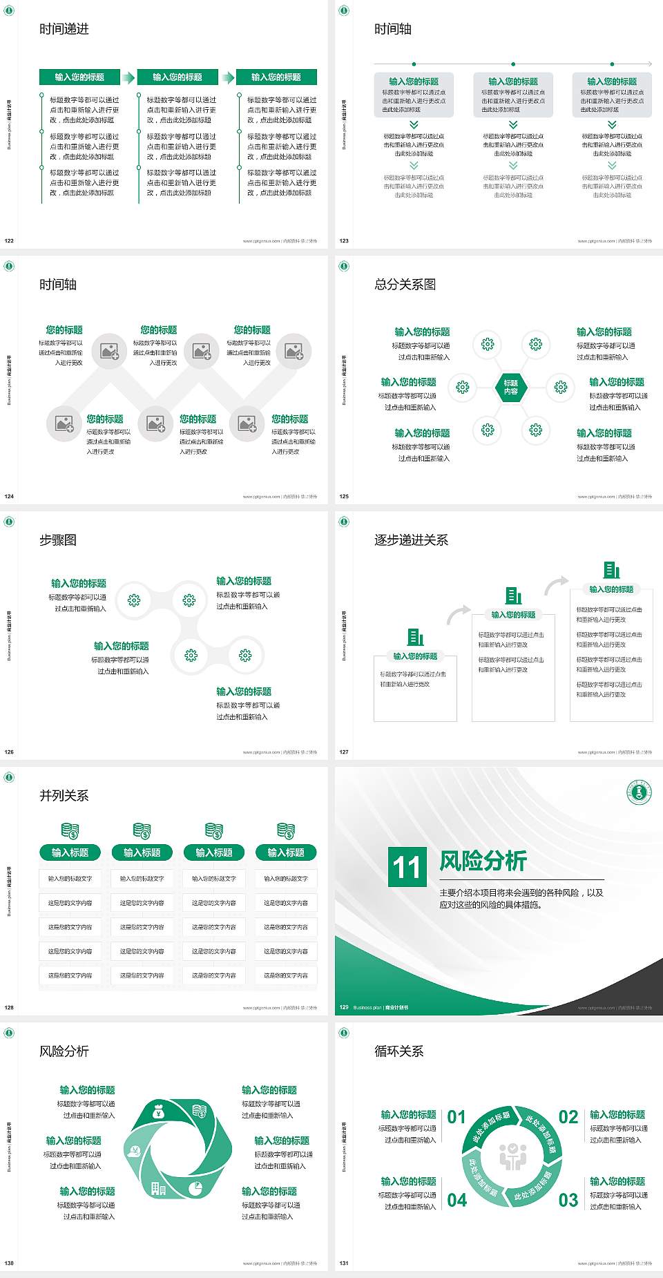 内蒙古师范大学专用全国大学生互联网+创新创业大赛计划书/路演/网评PPT模板4:3格式幻灯片预览图14