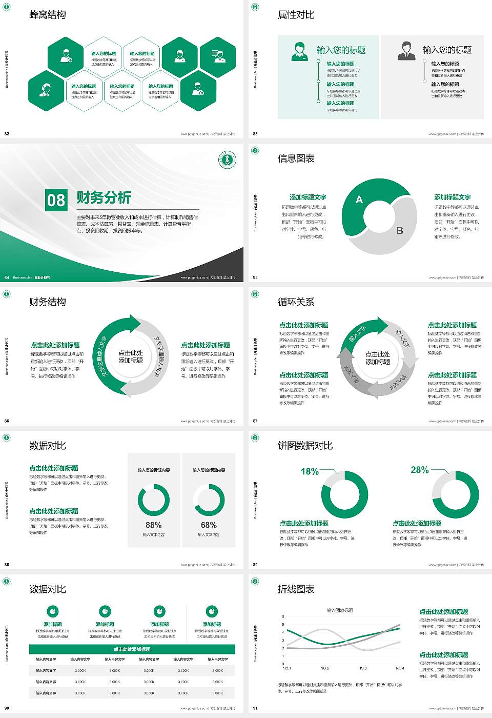 内蒙古师范大学专用全国大学生互联网+创新创业大赛计划书/路演/网评PPT模板16:9格式幻灯片预览图10