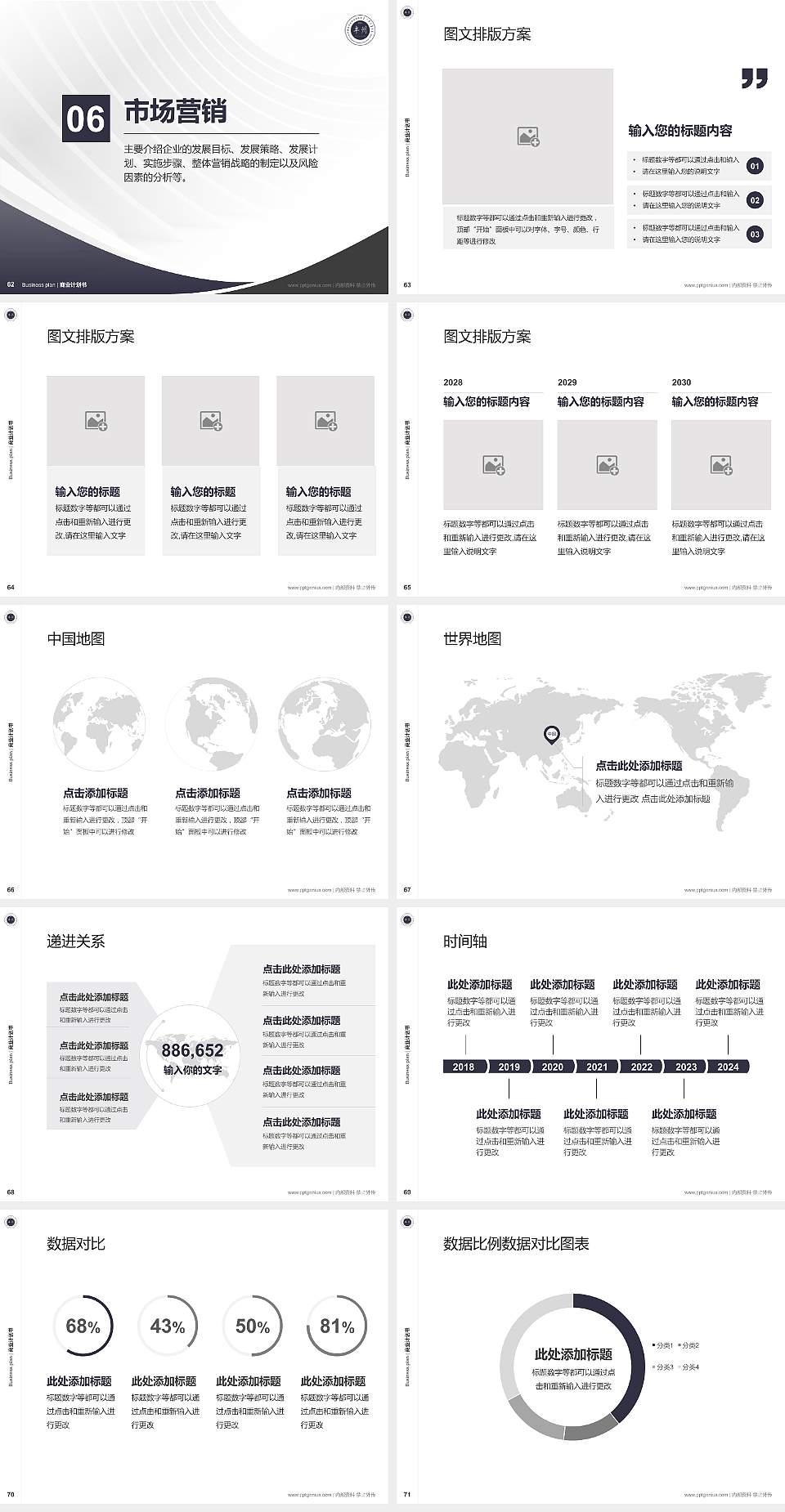 内蒙古丰州职业学院专用全国大学生互联网+创新创业大赛计划书/路演/网评PPT模板4:3格式幻灯片预览图8