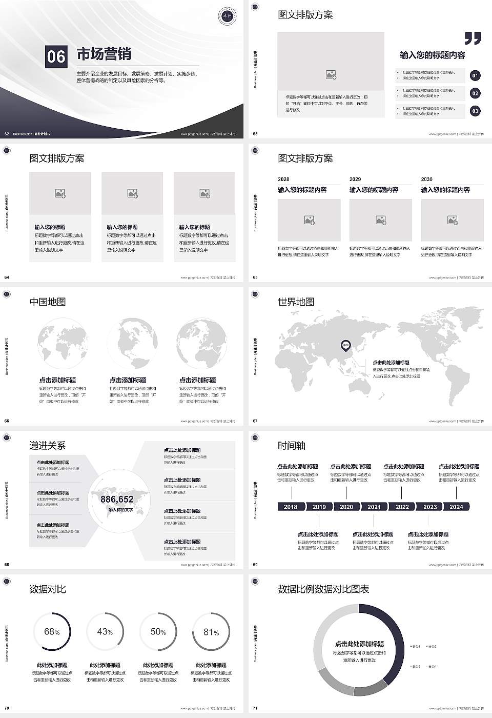 内蒙古丰州职业学院专用全国大学生互联网+创新创业大赛计划书/路演/网评PPT模板16:9格式幻灯片预览图8
