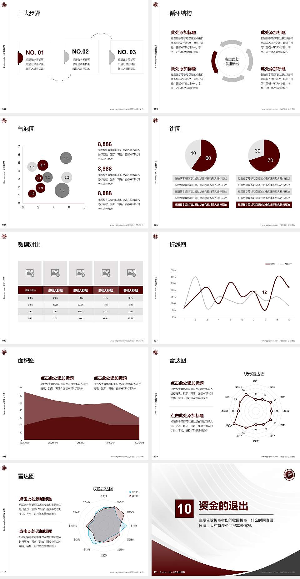 内蒙古建筑职业技术学院专用全国大学生互联网+创新创业大赛计划书/路演/网评PPT模板4:3格式幻灯片预览图12