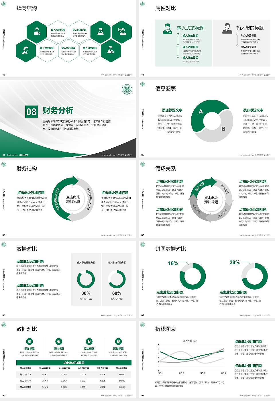 锡林郭勒职业学院专用全国大学生互联网+创新创业大赛计划书/路演/网评PPT模板16:9格式幻灯片预览图10