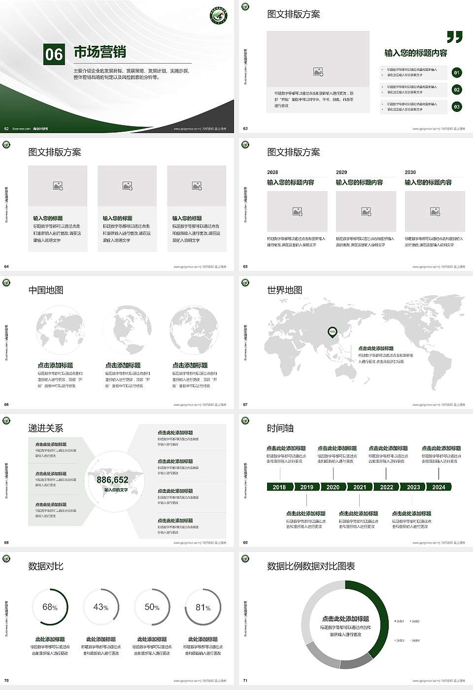 乌兰察布职业学院专用全国大学生互联网+创新创业大赛计划书/路演/网评PPT模板16:9格式幻灯片预览图8