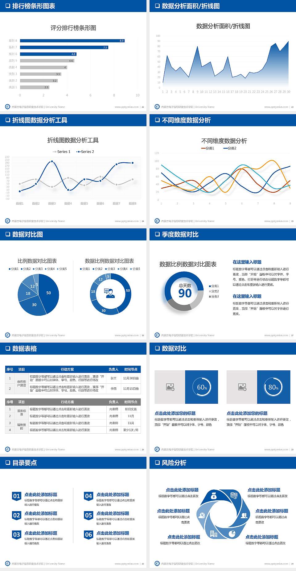 内蒙古电子信息职业技术学院PPT模板下载4:3格式幻灯片预览图4