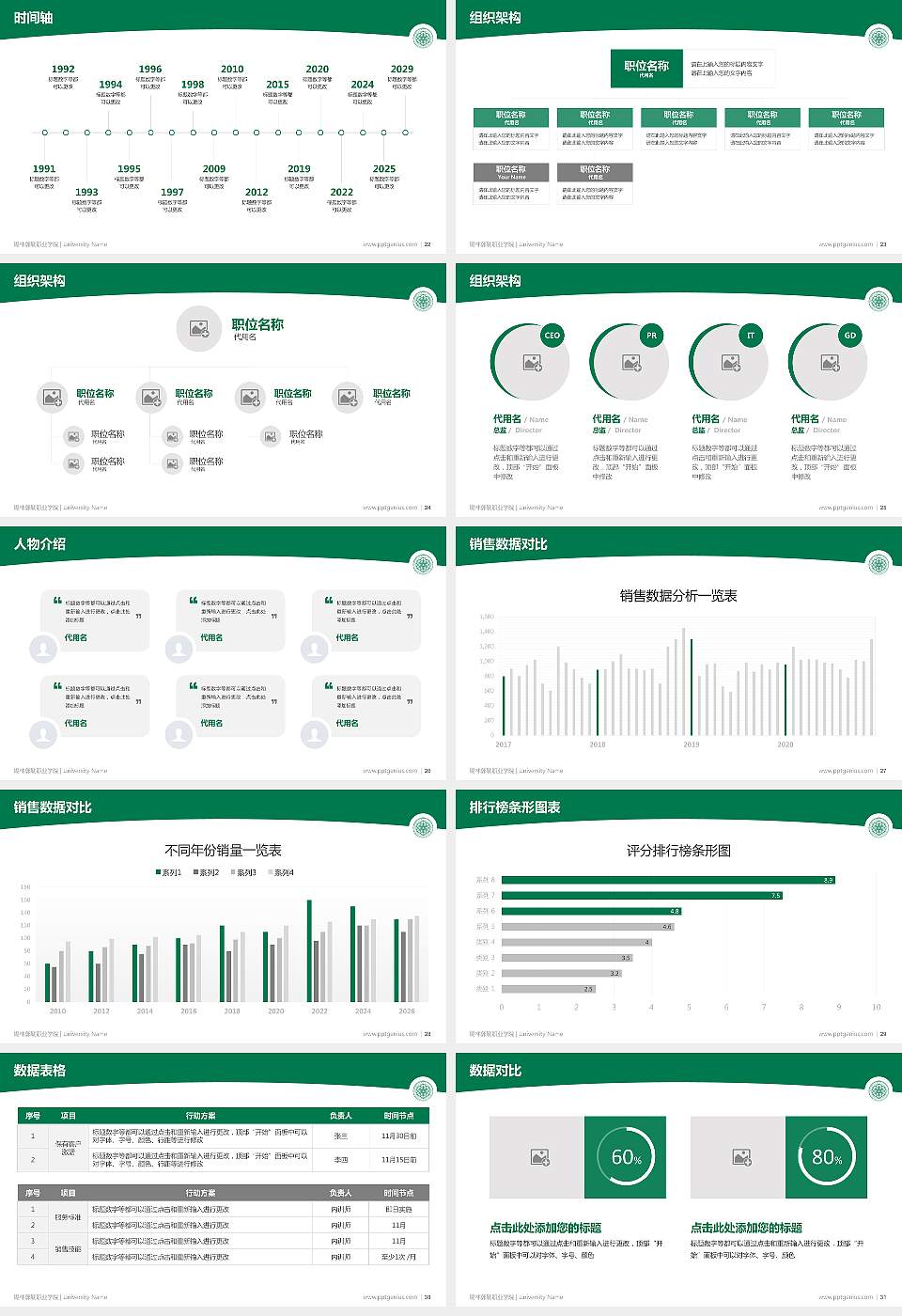 锡林郭勒职业学院学术汇报/学术交流研讨会通用PPT模板下载16:9格式幻灯片预览图4