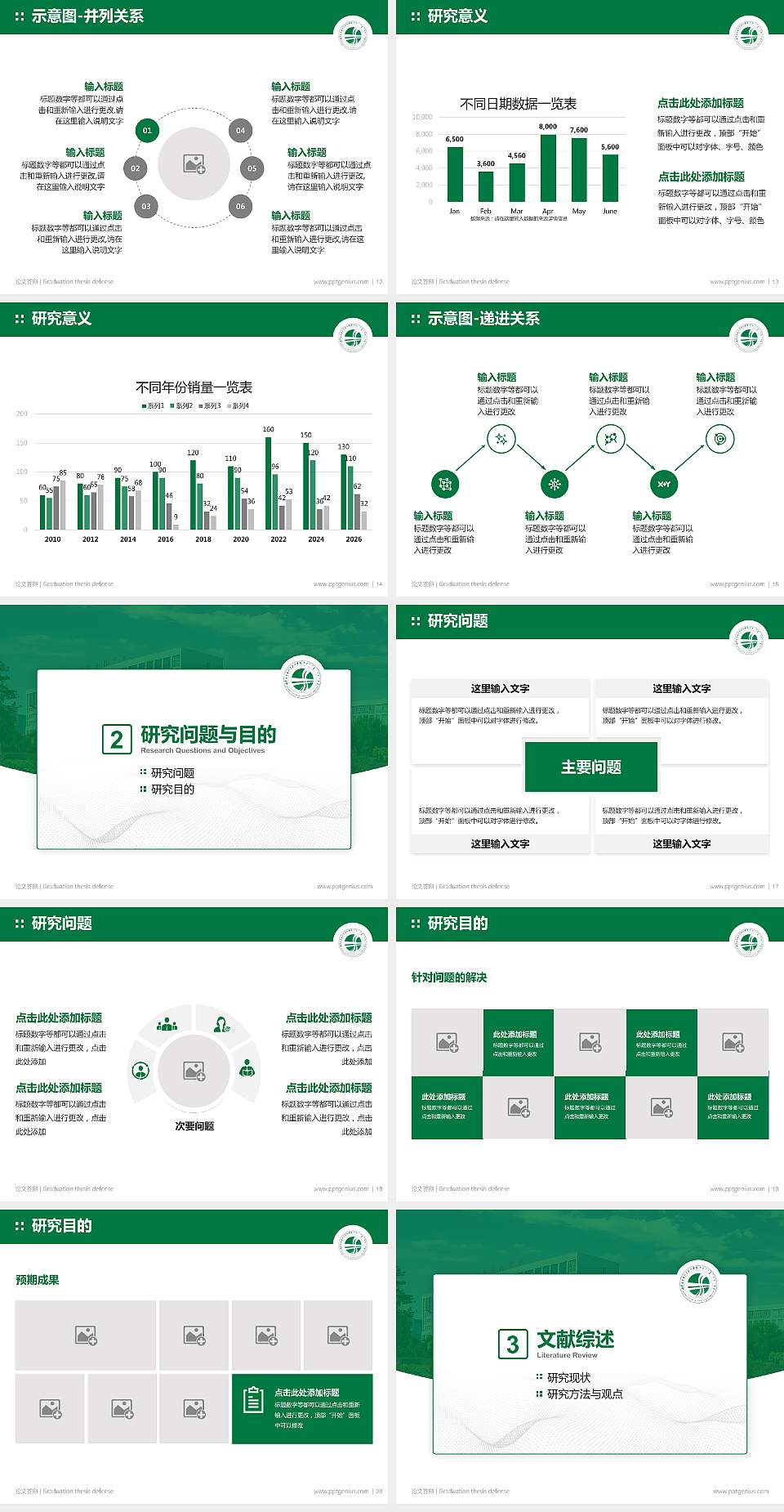 内蒙古交通职业技术学院论文答辩标准PPT模板4:3格式幻灯片预览图3