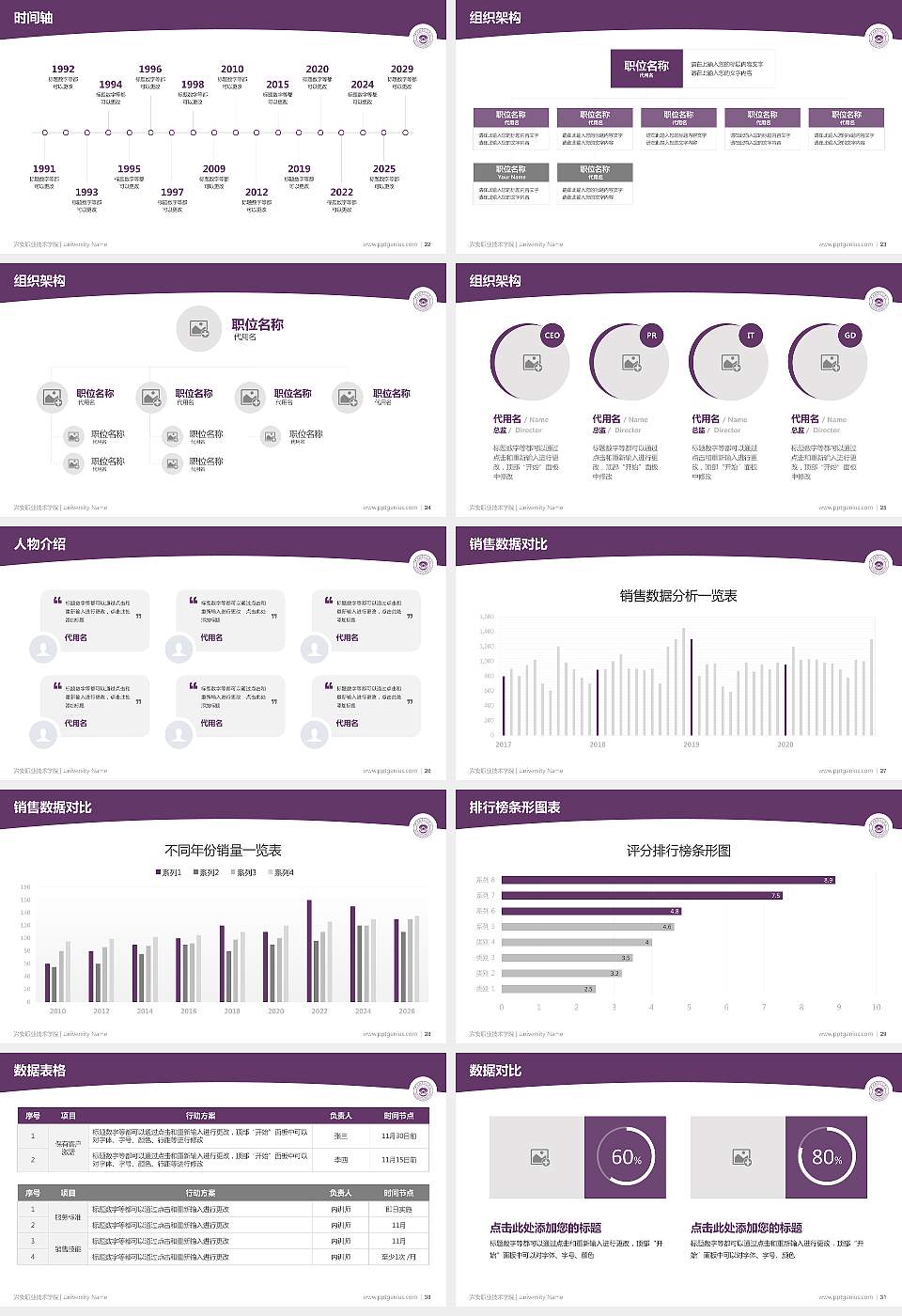 兴安职业技术学院学术汇报/学术交流研讨会通用PPT模板下载16:9格式幻灯片预览图4