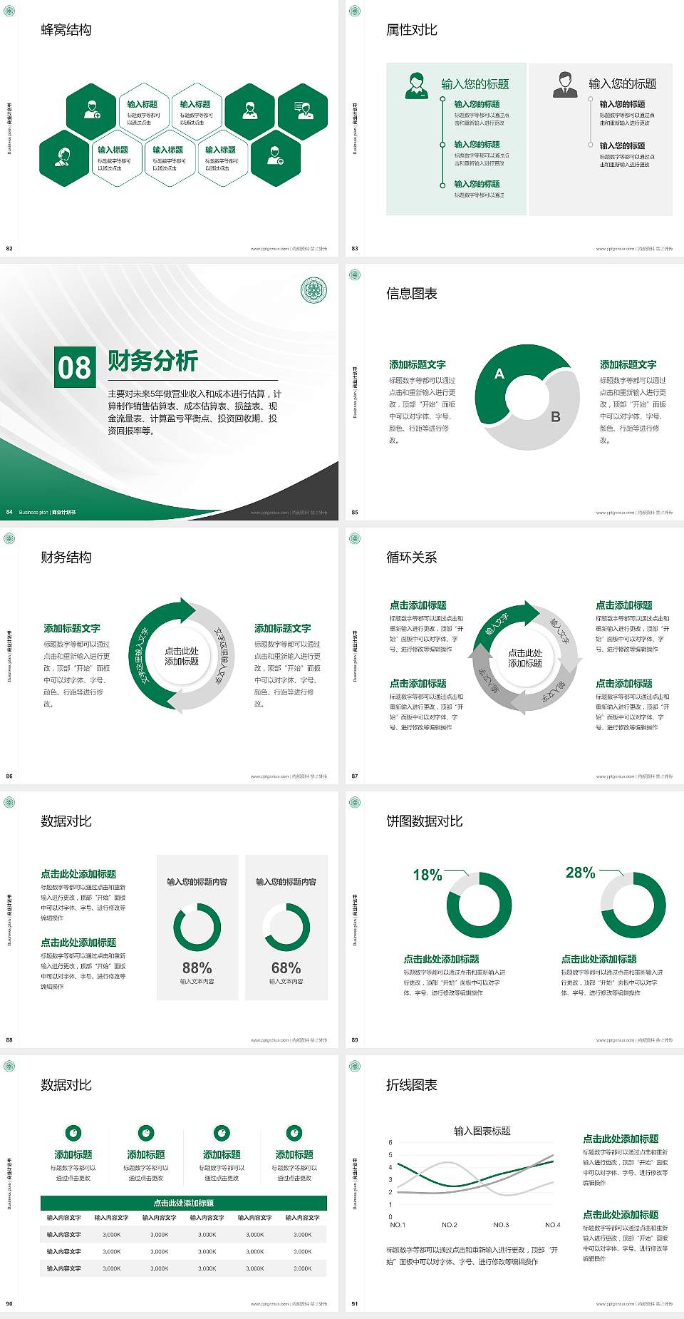 锡林郭勒职业学院专用全国大学生互联网+创新创业大赛计划书/路演/网评PPT模板4:3格式幻灯片预览图10