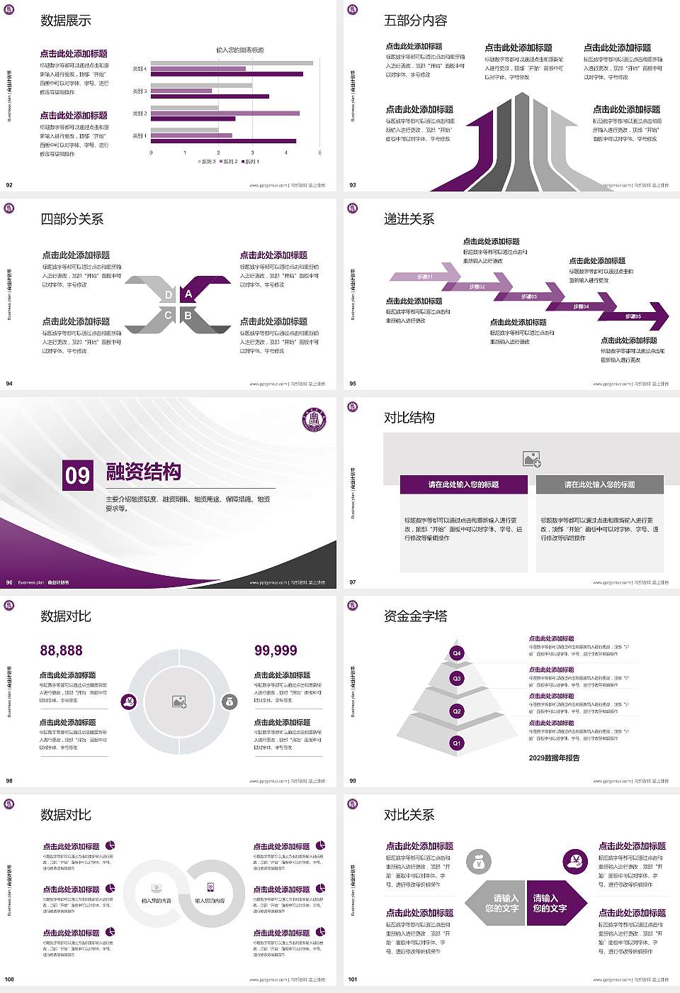 白城师范学院专用全国大学生互联网+创新创业大赛计划书/路演/网评PPT模板16:9格式幻灯片预览图11