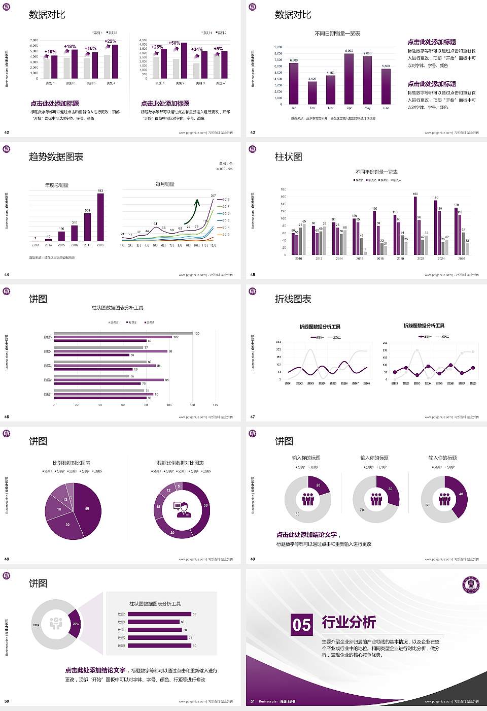 白城师范学院专用全国大学生互联网+创新创业大赛计划书/路演/网评PPT模板16:9格式幻灯片预览图6