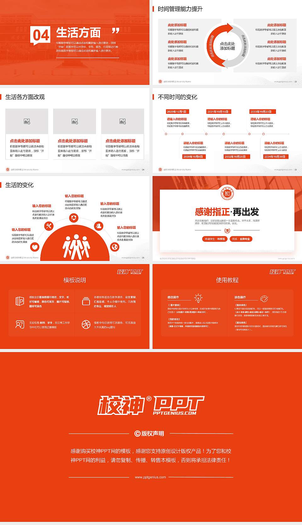 山东协和学院专用国家奖学金答辩PPT模板16:9格式幻灯片预览图4