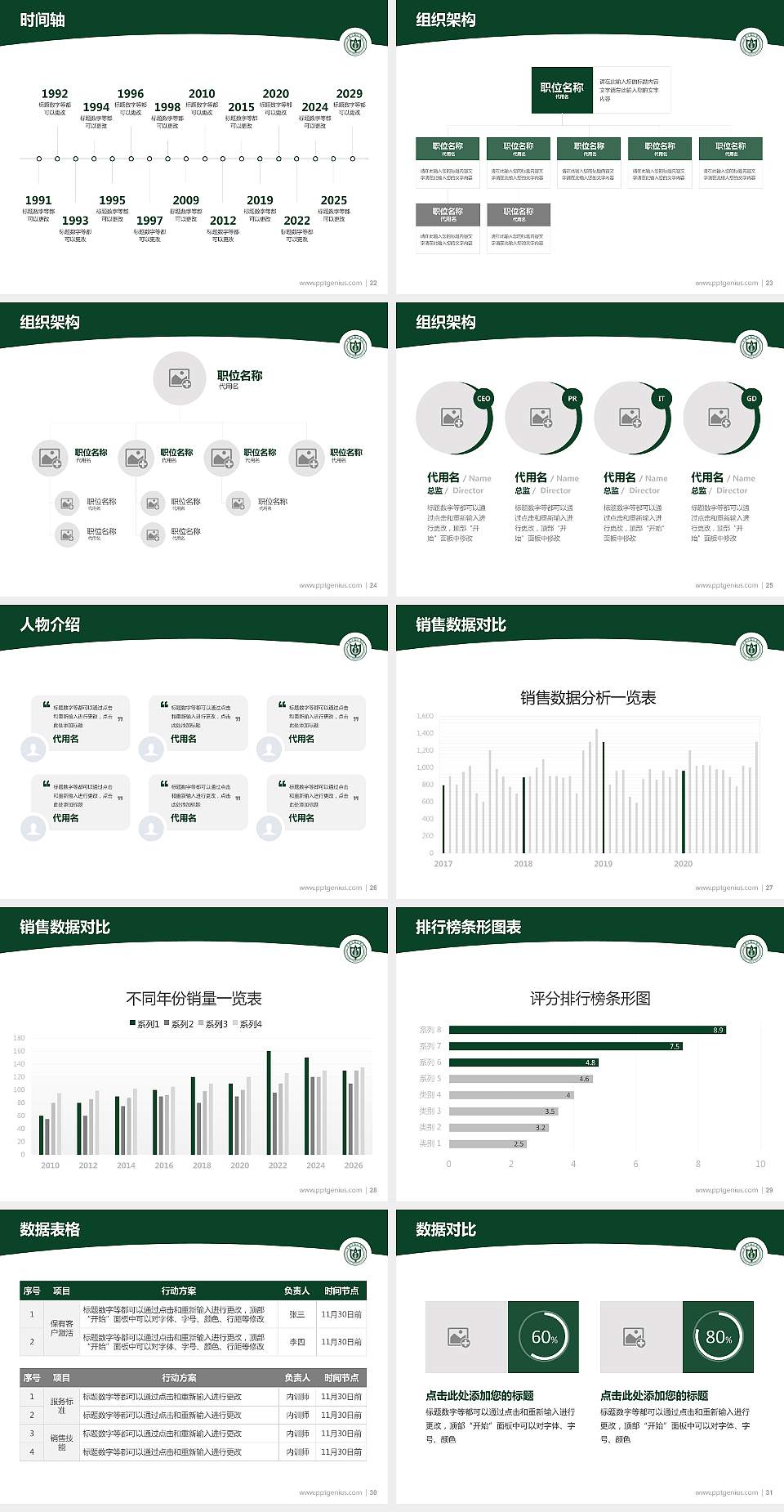 中国中医科学院学术汇报/学术交流研讨会通用PPT模板下载4:3格式幻灯片预览图4