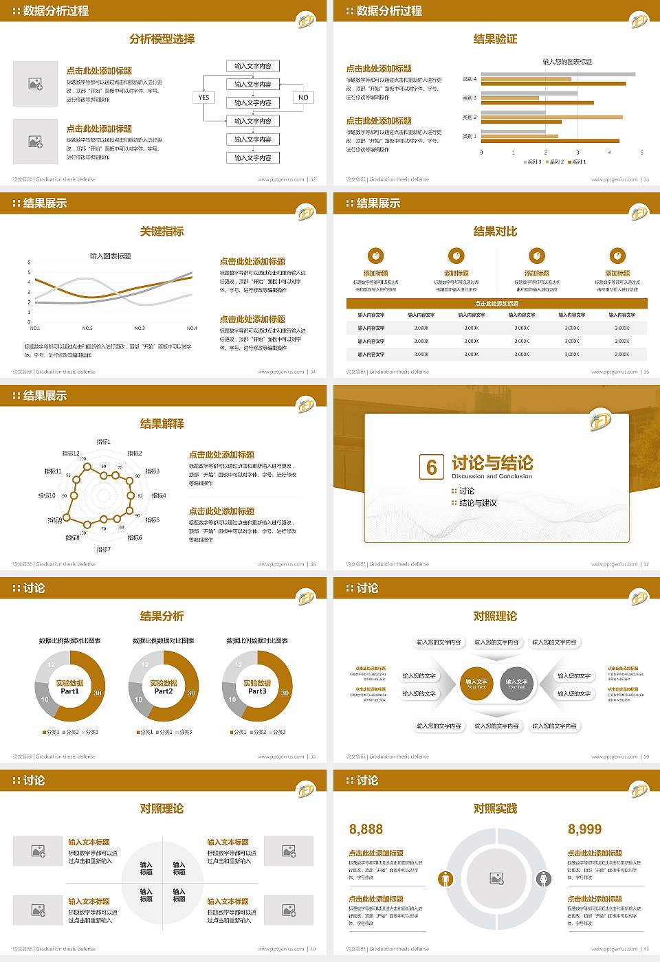 澳门旅游大学论文答辩标准PPT模板16:9格式幻灯片预览图5