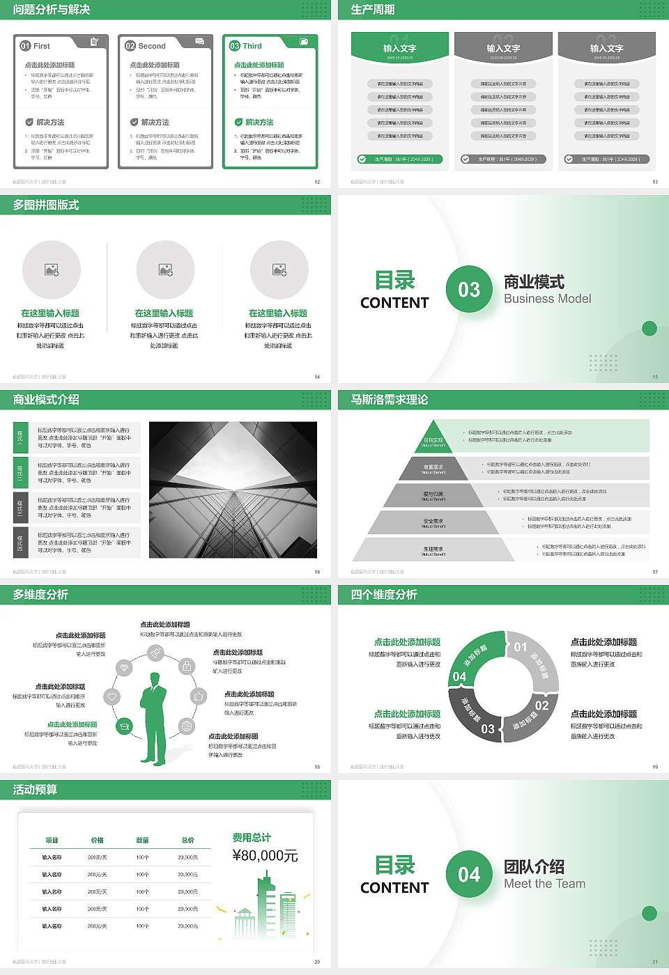 山西医科大学全国大学生创新创业大赛计划书PPT模板16:9格式幻灯片预览图3