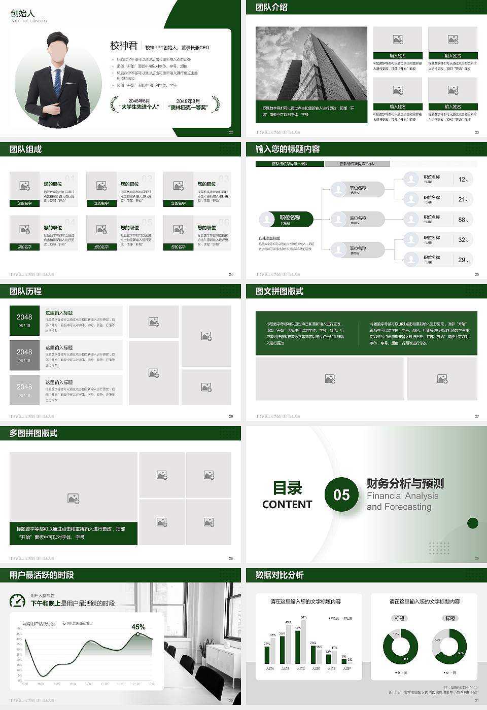 仲恺农业工程学院全国大学生创新创业大赛计划书PPT模板16:9格式幻灯片预览图4