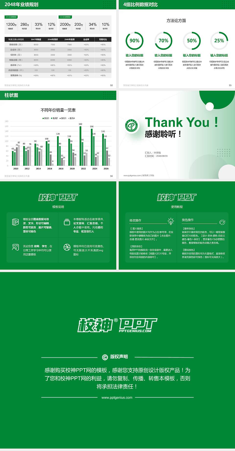 东莞理工学院全国大学生创新创业大赛计划书PPT模板4:3格式幻灯片预览图5