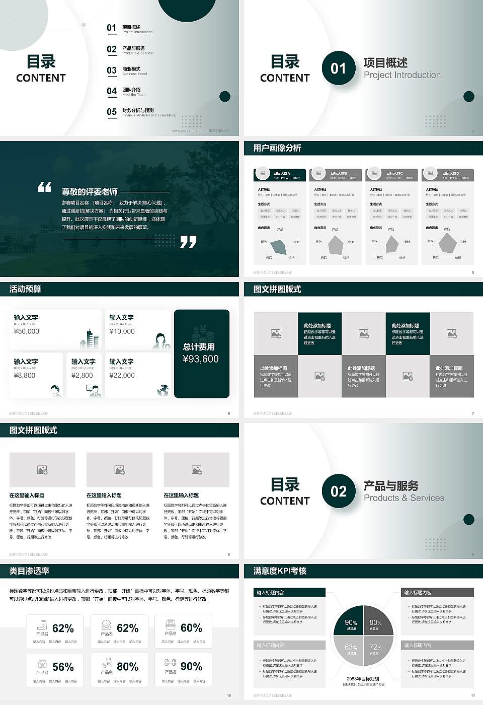 南方科技大学全国大学生创新创业大赛计划书PPT模板16:9格式幻灯片预览图2