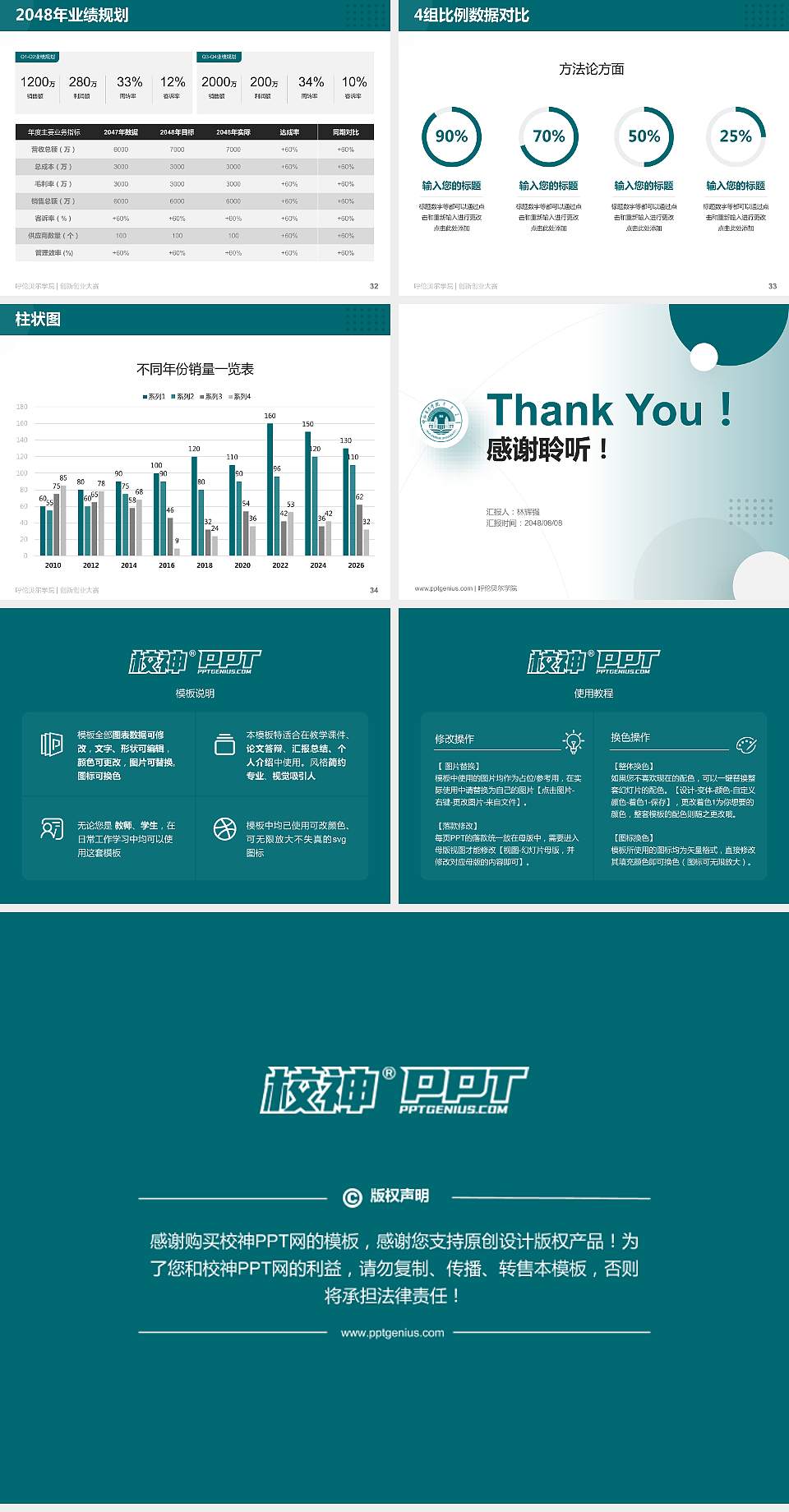 呼伦贝尔学院全国大学生创新创业大赛计划书PPT模板4:3格式幻灯片预览图5