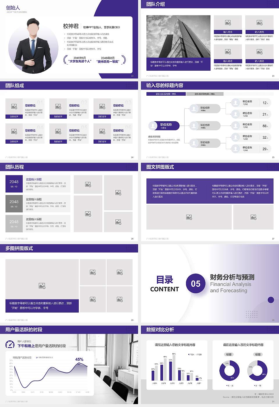 广州航海学院全国大学生创新创业大赛计划书PPT模板16:9格式幻灯片预览图4
