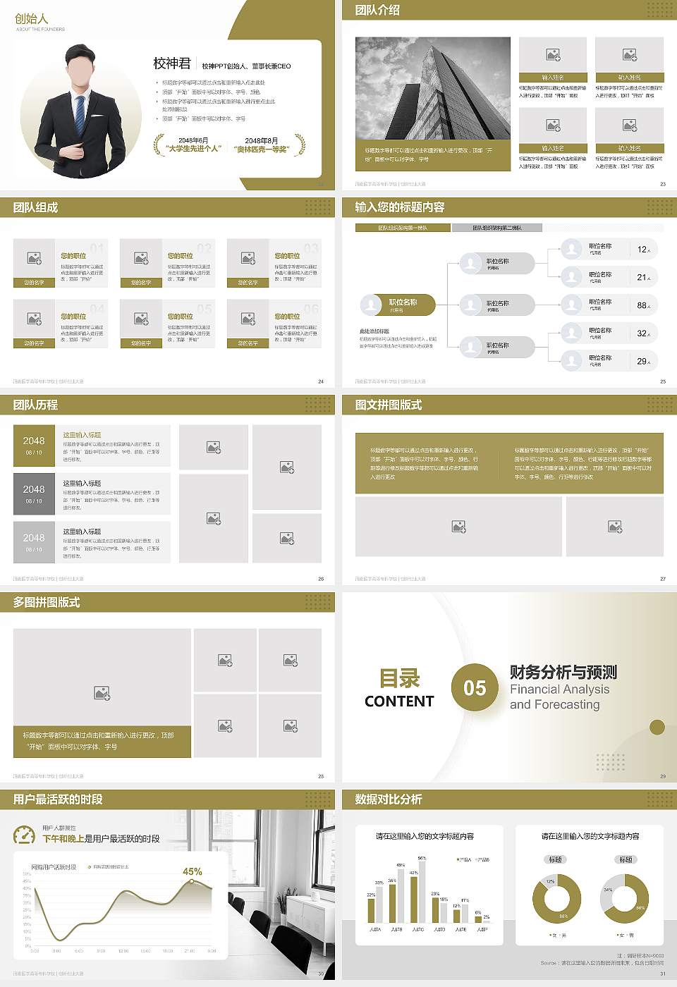 河南医学高等专科学校全国大学生创新创业大赛计划书PPT模板16:9格式幻灯片预览图4