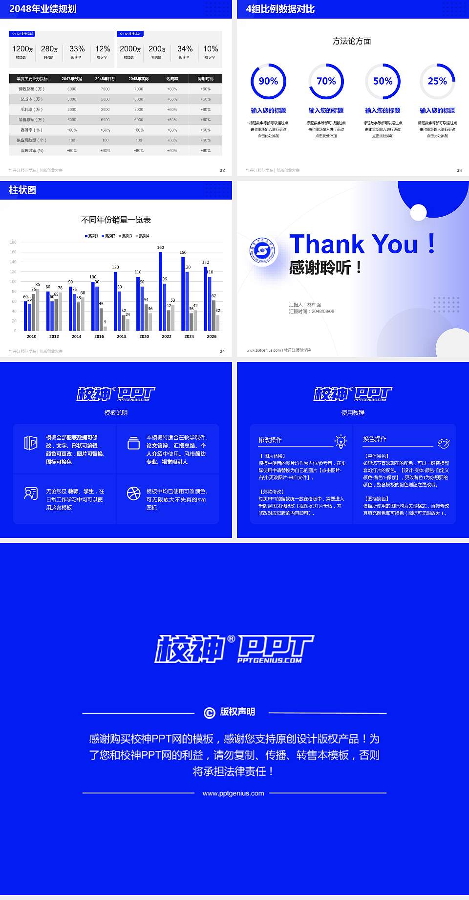 牡丹江师范学院全国大学生创新创业大赛计划书PPT模板4:3格式幻灯片预览图5