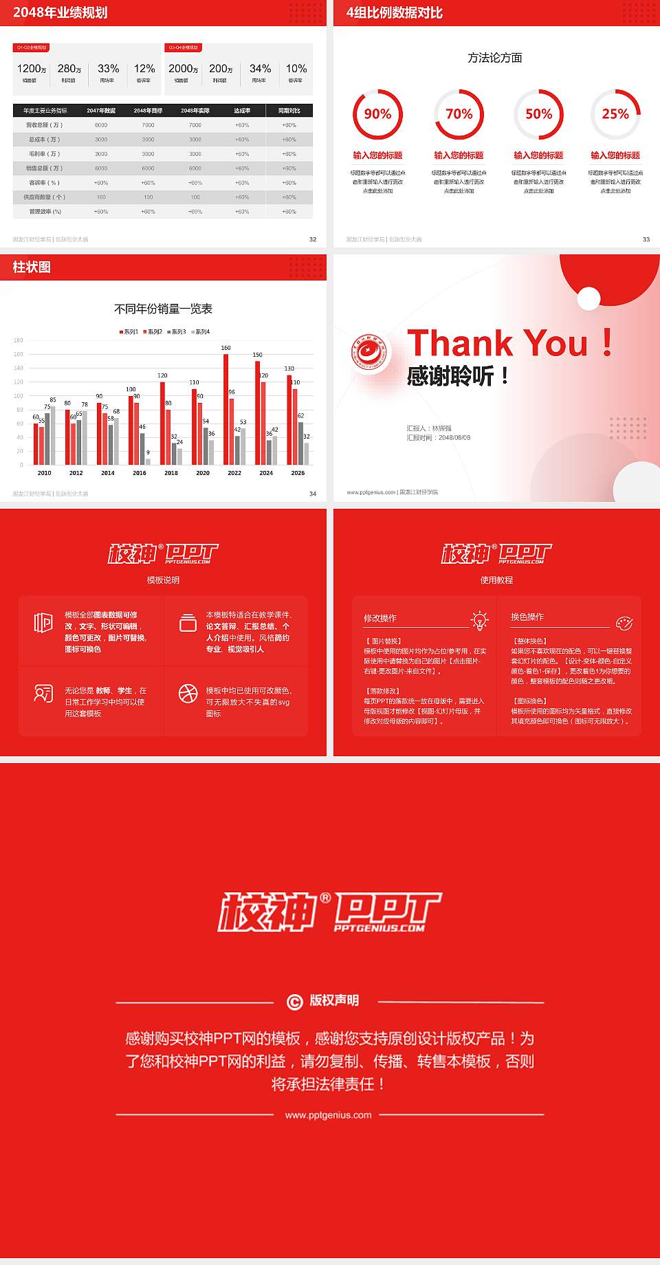 黑龙江财经学院全国大学生创新创业大赛计划书PPT模板4:3格式幻灯片预览图5