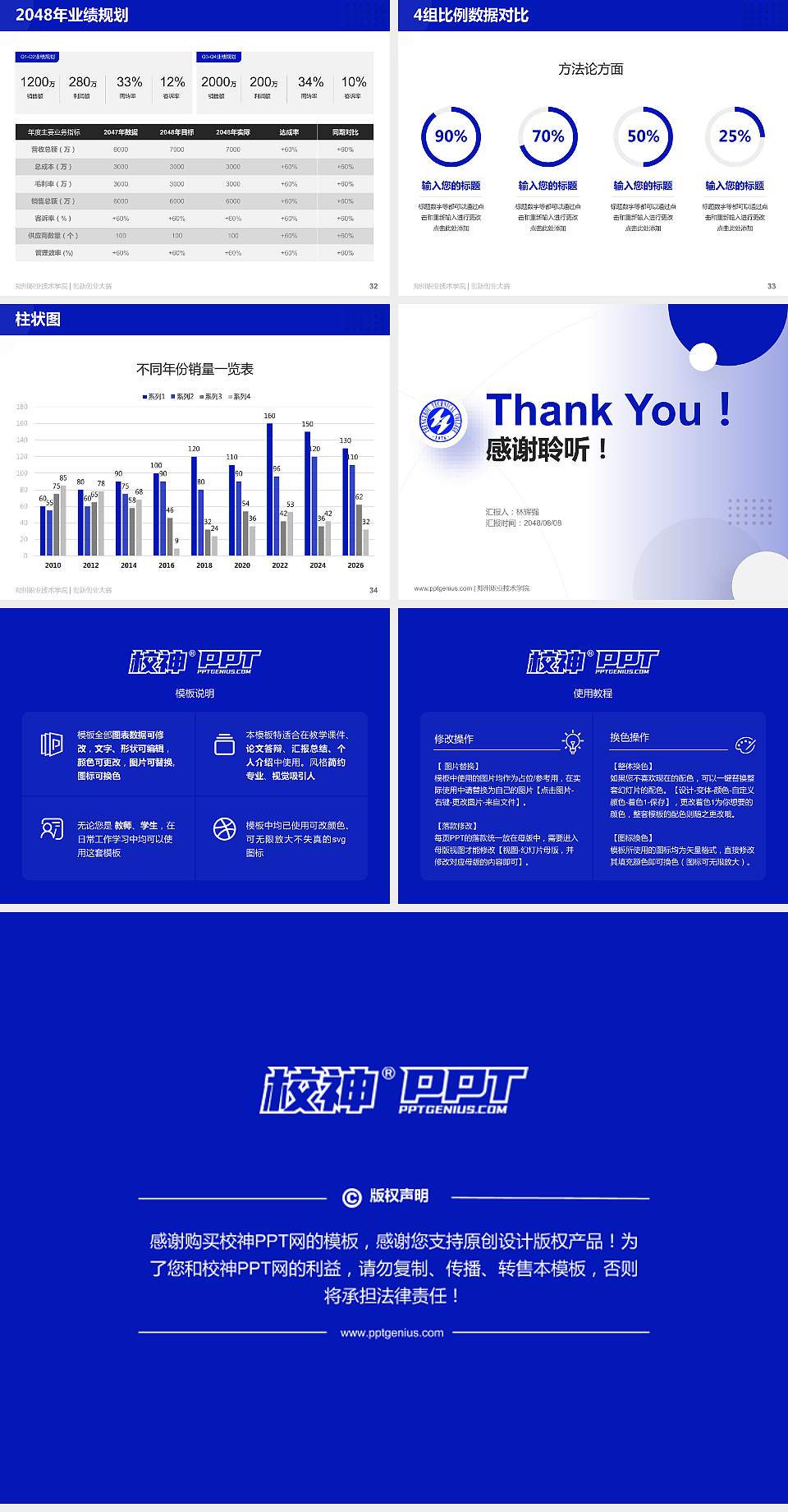 郑州职业技术学院全国大学生创新创业大赛计划书PPT模板4:3格式幻灯片预览图5