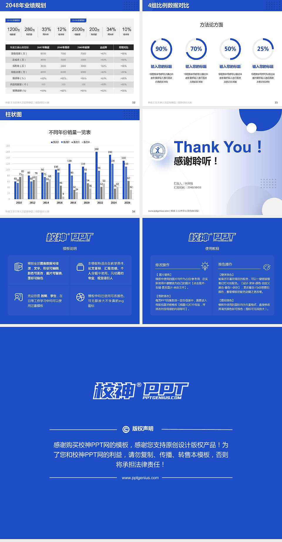 长春工业大学人文信息学院全国大学生创新创业大赛计划书PPT模板4:3格式幻灯片预览图5