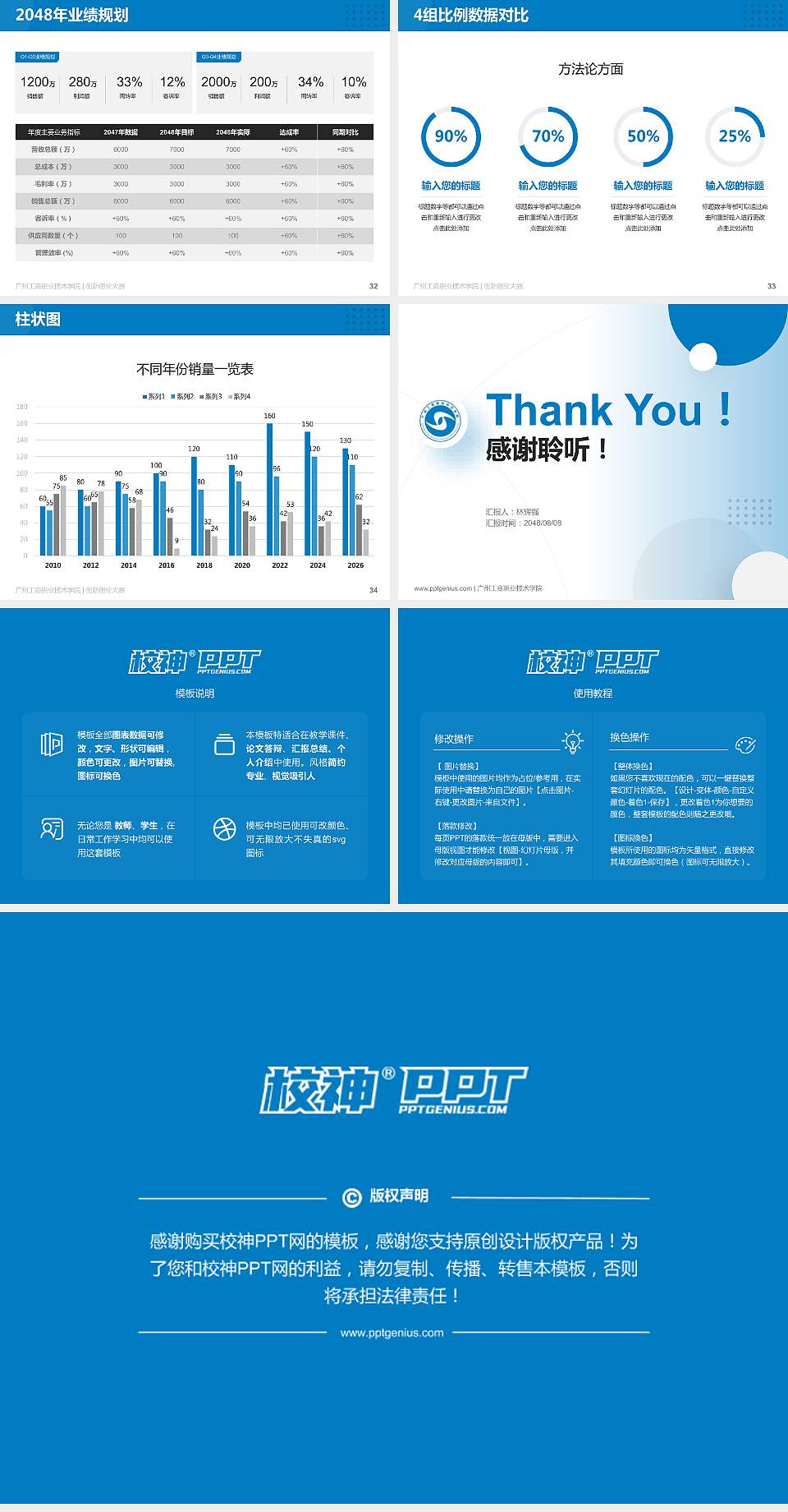 广州工商职业技术学院全国大学生创新创业大赛计划书PPT模板4:3格式幻灯片预览图5
