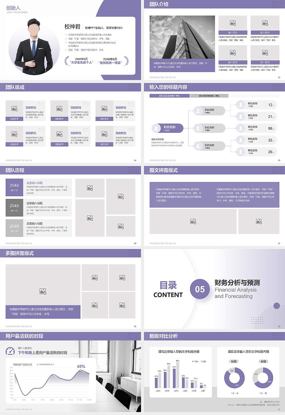 北京经贸职业学院全国大学生创新创业大赛计划书PPT模板16:9格式幻灯片预览图4