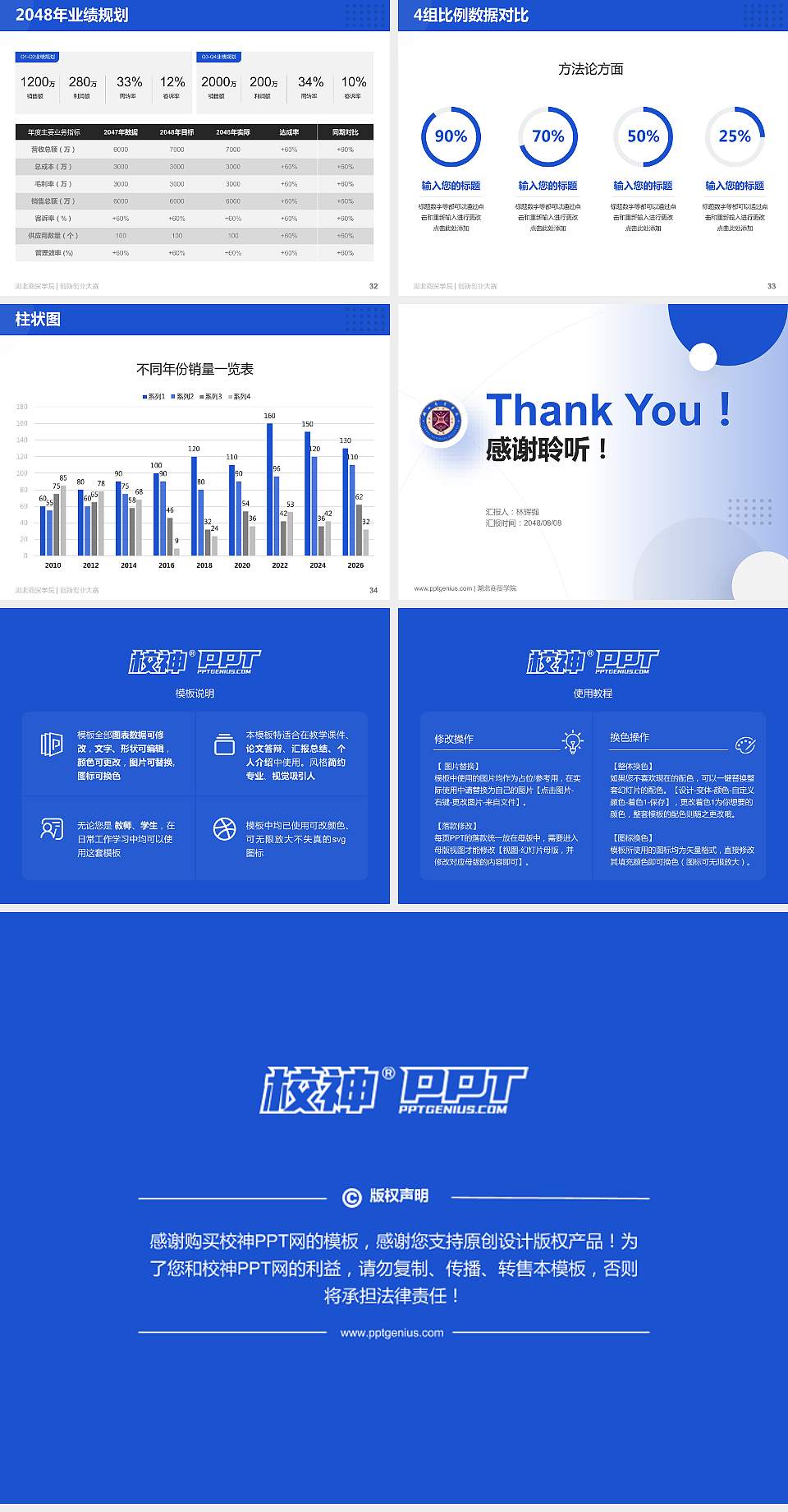 湖北商贸学院全国大学生创新创业大赛计划书PPT模板4:3格式幻灯片预览图5