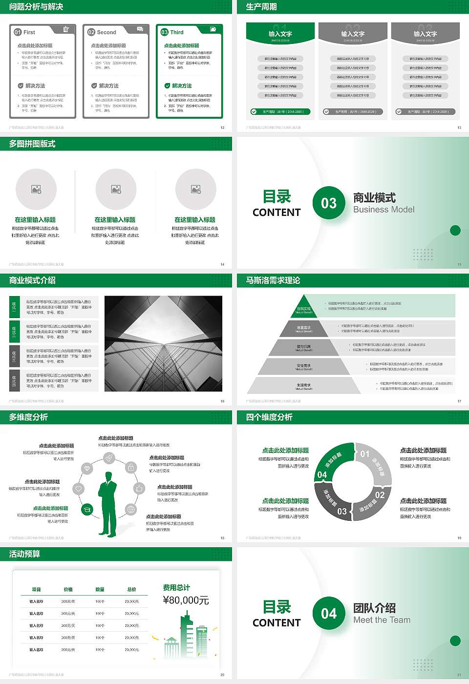 广东茂名幼儿师范专科学校全国大学生创新创业大赛计划书PPT模板16:9格式幻灯片预览图3