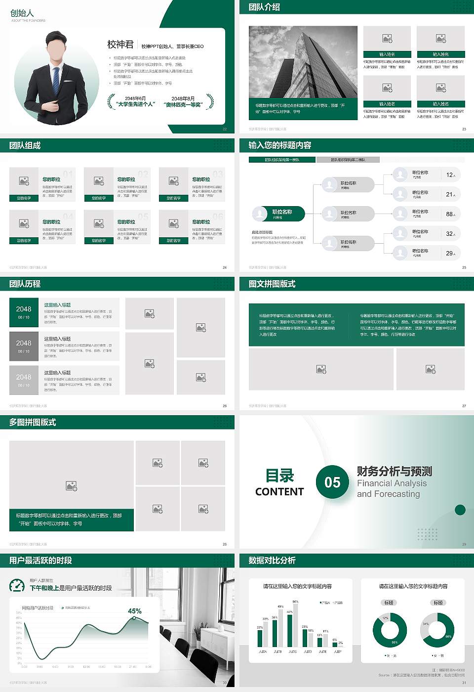 长沙师范学院全国大学生创新创业大赛计划书PPT模板16:9格式幻灯片预览图4