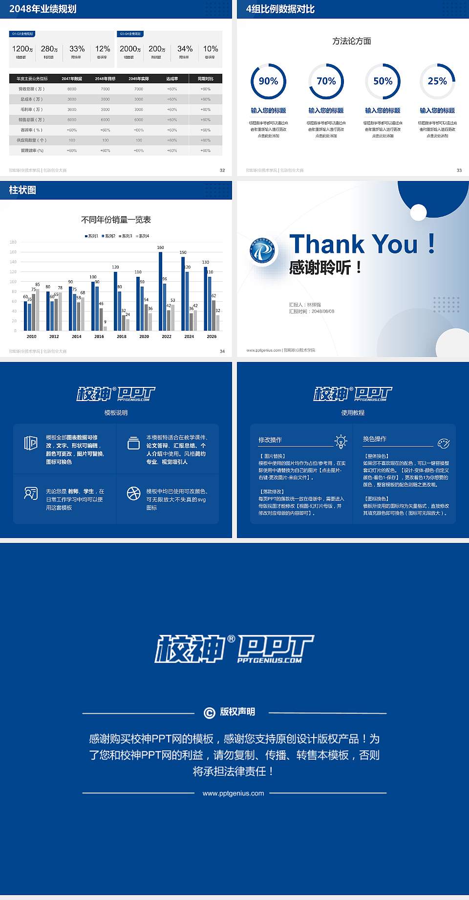 邯郸职业技术学院全国大学生创新创业大赛计划书PPT模板4:3格式幻灯片预览图5