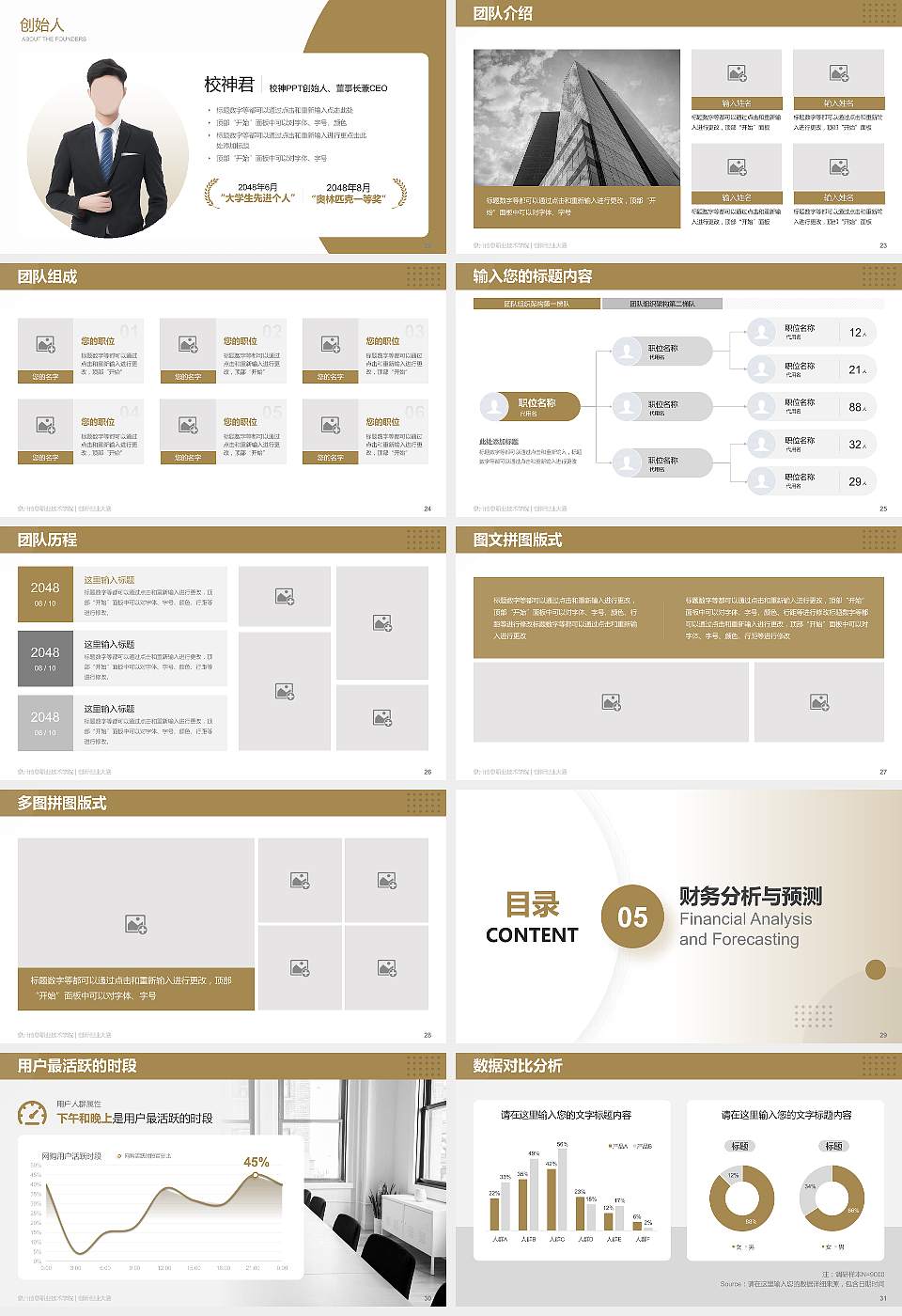 泉州信息职业技术学院全国大学生创新创业大赛计划书PPT模板16:9格式幻灯片预览图4