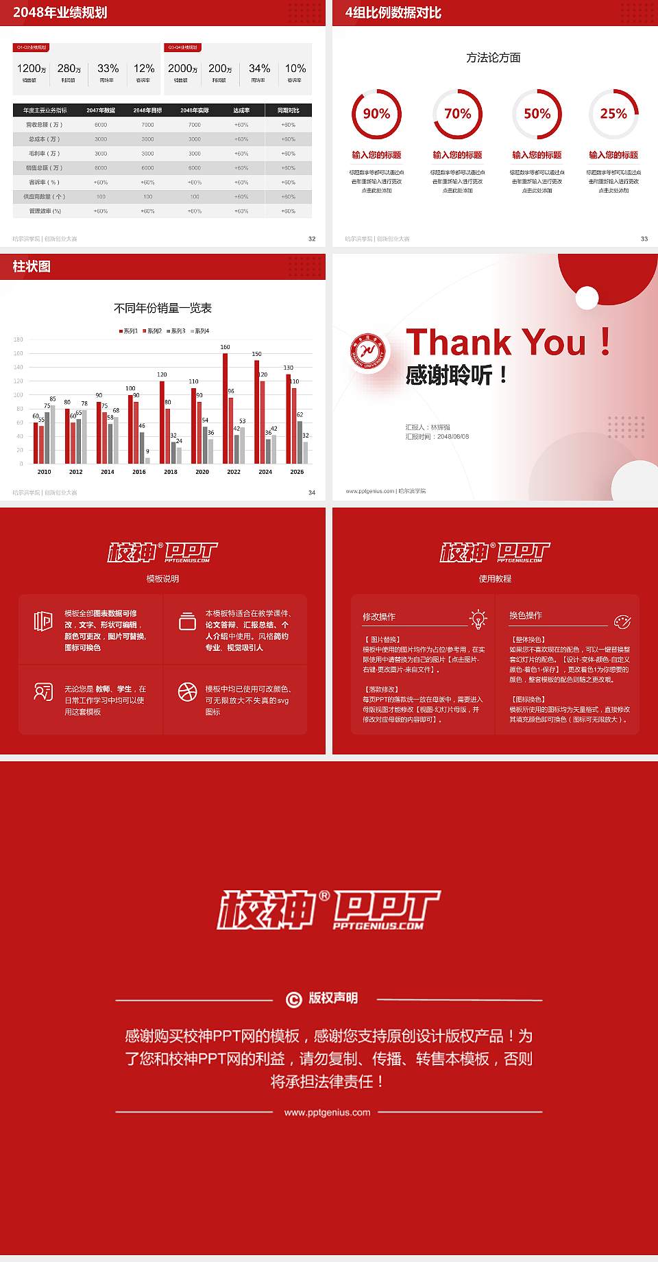 哈尔滨学院全国大学生创新创业大赛计划书PPT模板4:3格式幻灯片预览图5