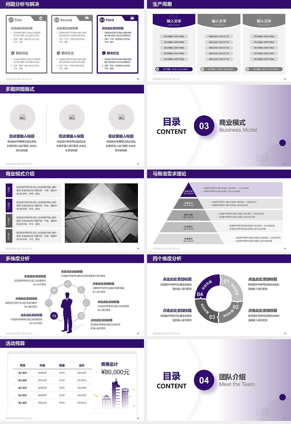 江西应用科技学院全国大学生创新创业大赛计划书PPT模板16:9格式幻灯片预览图3