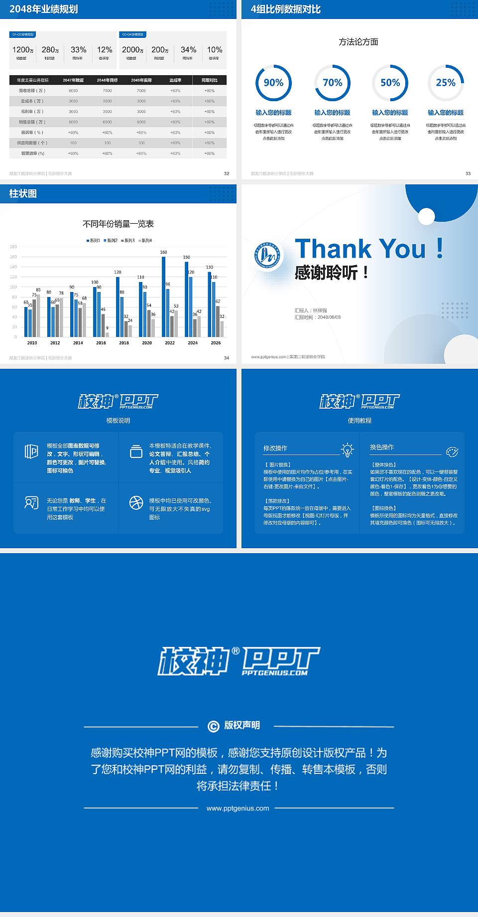 黑龙江能源职业学院全国大学生创新创业大赛计划书PPT模板4:3格式幻灯片预览图5