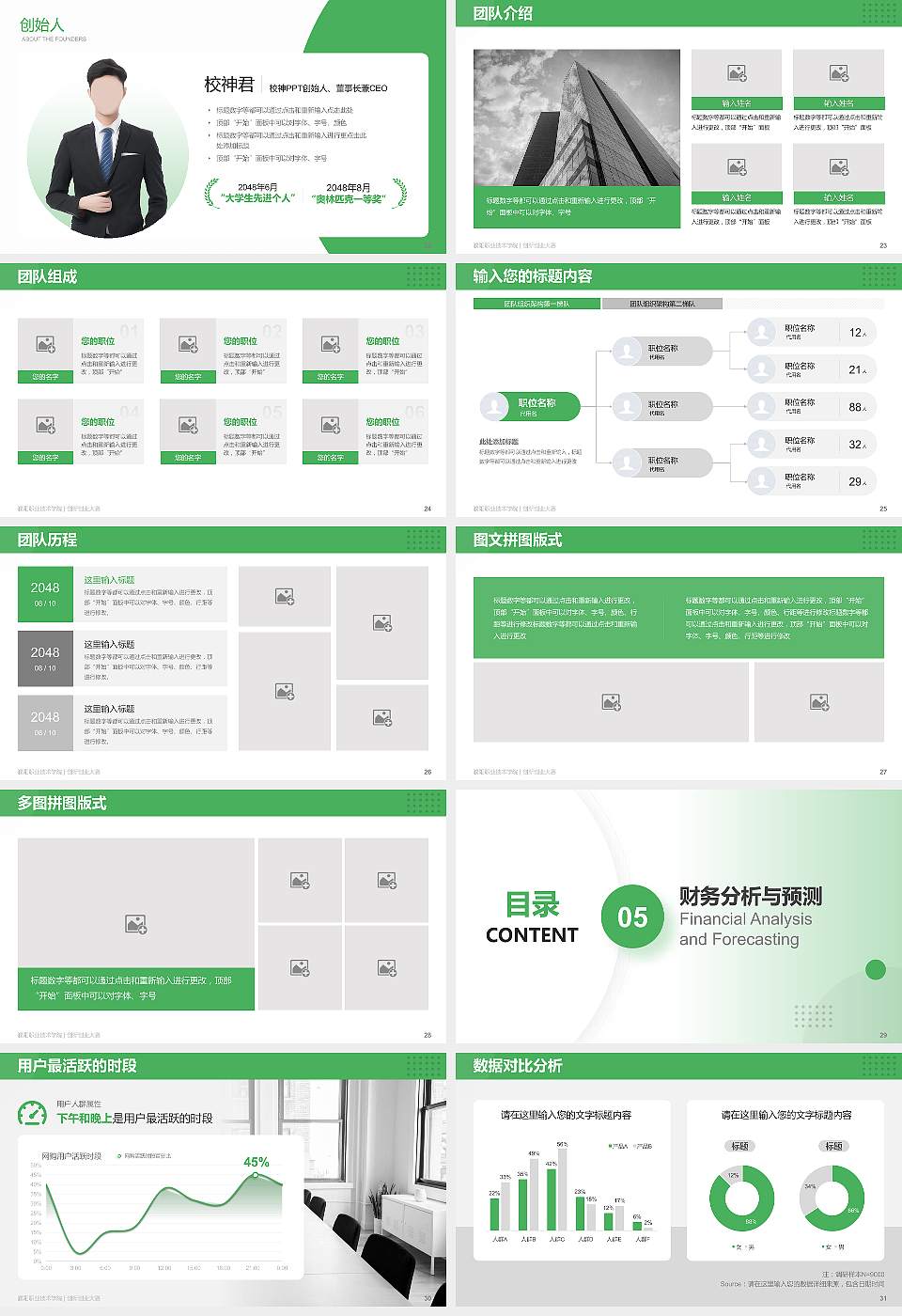 濮阳职业技术学院全国大学生创新创业大赛计划书PPT模板16:9格式幻灯片预览图4