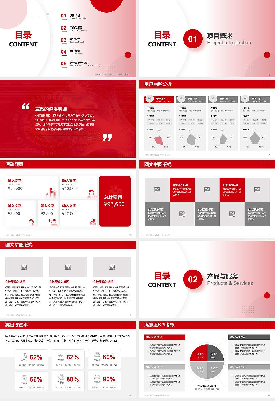 上饶职业技术学院全国大学生创新创业大赛计划书PPT模板16:9格式幻灯片预览图2